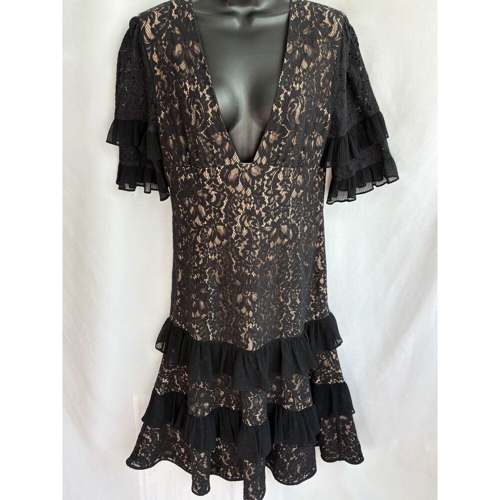 Elegant Black Lace Dress - Picture 2 of 12